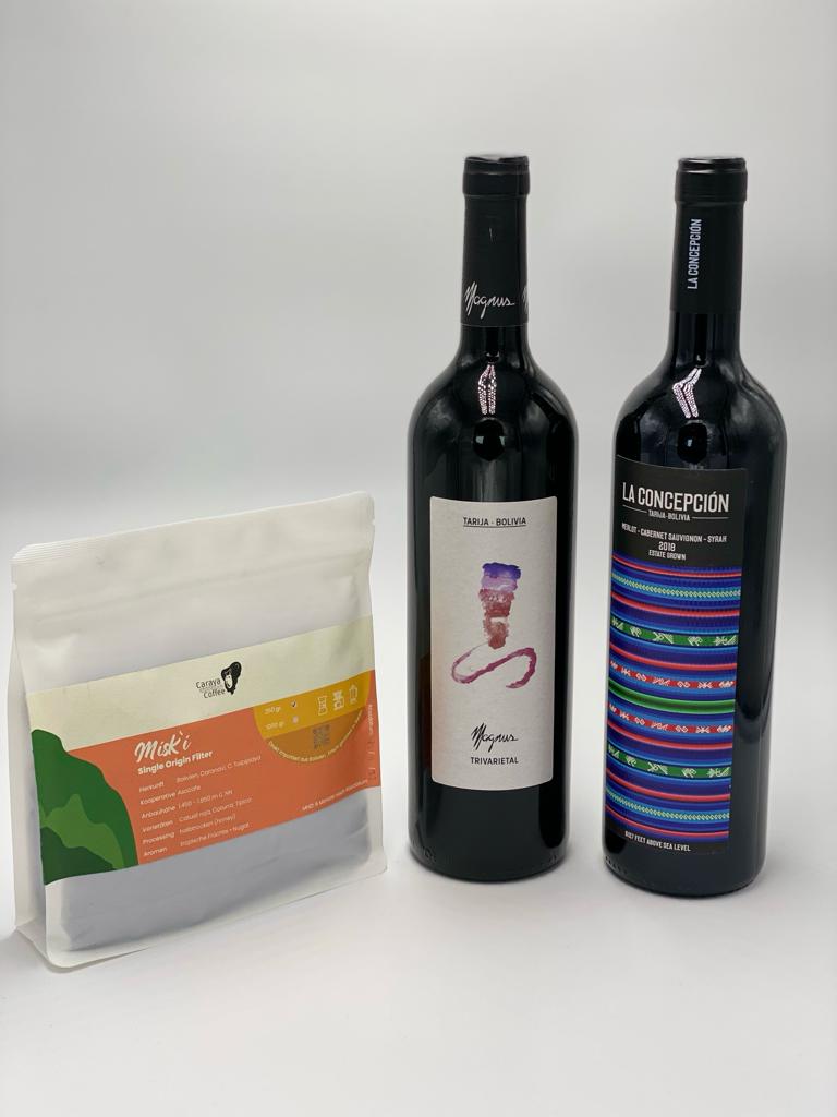 Kaffee und Wein Genießerpaket